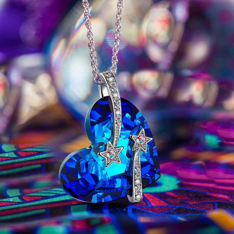 Bermuda Blue Crystal Pendant