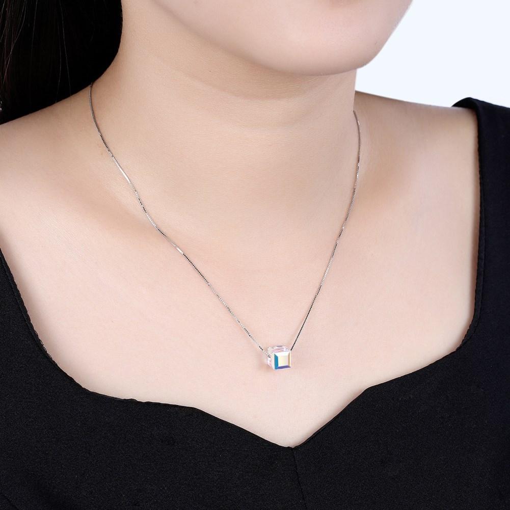 3 Piece Aurora Borilles Set With Crystals in 18K White Gold Plated