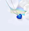 Classic Bermuda blue Heart Necklace