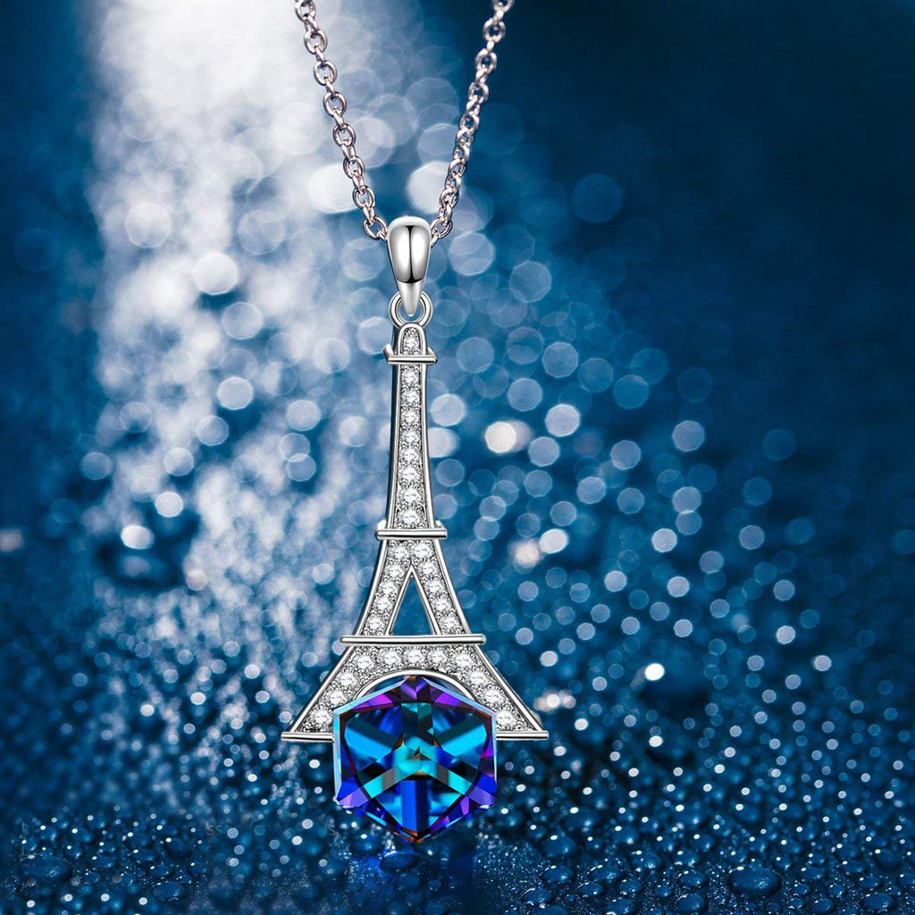 Eiffel Tower Pave Necklace