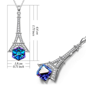 Eiffel Tower Pave Necklace