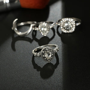With Austrian Crystals 18K White Gold Plated Ring