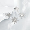 Starburst Austrian Crystal Double Earrings