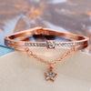 Star Drop With Austrian Crystals 18K Rose Gold Plated Bracelet