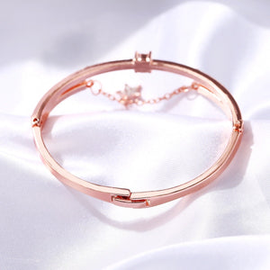 Star Drop With Austrian Crystals 18K Rose Gold Plated Bracelet