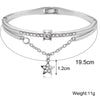 Star Drop With Austrian Crystals 18K White Gold Plated Bracelet
