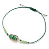 Natural Stone Green 18K Gold Plated Bracelet