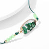 Natural Stone Green 18K Gold Plated Bracelet