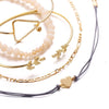 5 Piece Geo Set 18K Gold Plated Bracelet in 18K Gold Plated