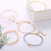 5 Piece Geo Set 18K Gold Plated Bracelet in 18K Gold Plated