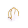 2 Piece Ear Cuff 18K Gold Plated Earring in 18K Gold Plated