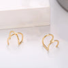 2 Piece Ear Cuff 18K Gold Plated Earring in 18K Gold Plated