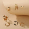 7 Piece Earring Set 18K Gold Plated Earring in 18K Gold Plated