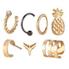 7 Piece Earring Set 18K Gold Plated Earring in 18K Gold Plated