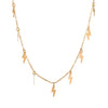 Lighting Bolt Necklace  18K Gold Plated Necklace in 18K Gold Plated