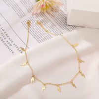Lighting Bolt Necklace 18K Gold Plated Necklace in 18K Gold Plated