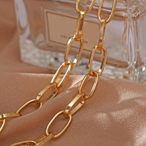 Link Chain Necklace 18K Gold Plated Necklace in 18K Gold Plated