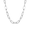 Link Chain Necklace 18K White Gold Plated Necklace in 18K White Gold Plated
