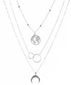 3 Piecce Globe Necklace 18K Gold Plated Necklace in 18K Gold Plated