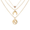 3 Piece Necklace 18K Gold Plated Necklace