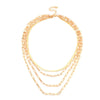 4 Piece Chain Link Set Necklace 18K Gold Plated Necklace