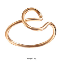 Initial Monogram Ring 18K Gold Plated available A-Z