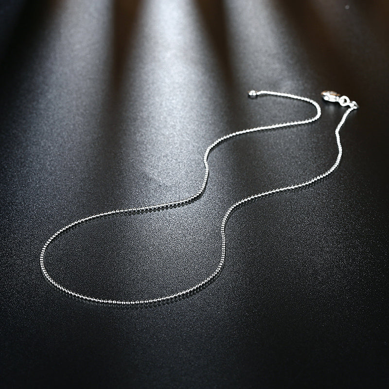 18K White Gold Plated Mini Ball Chain Necklace, , Golden NYC Jewelry, Golden NYC Jewelry jewelryjewelry deals, swarovski crystal jewelry, groupon jewelry,, jewelry for mom,