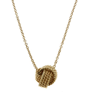 Mesh knotted Ball Drop Necklace