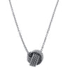 Mesh knotted Ball Drop  Necklace