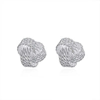 Mesh Twist Knot Stud Earring