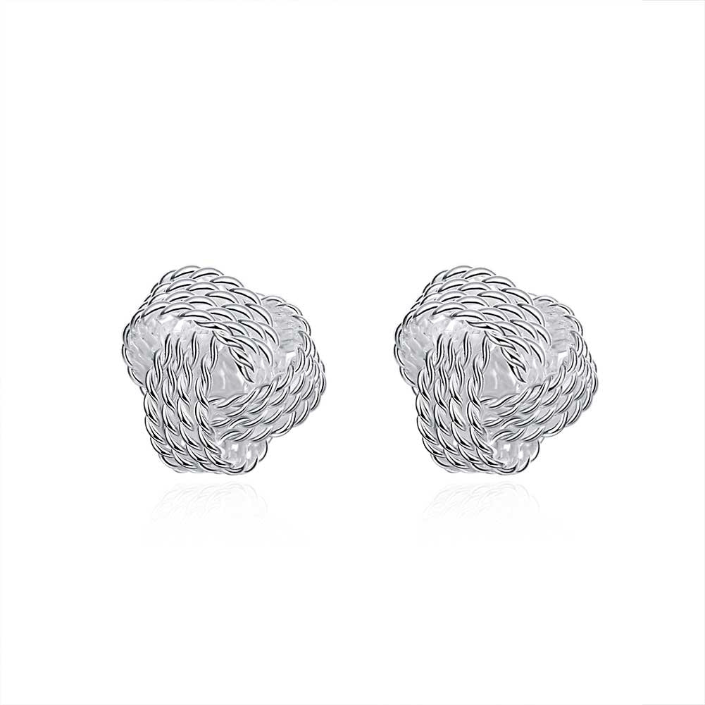Mesh Twist Knot Stud Earring