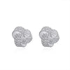 Mesh Twist Knot Stud  Earring