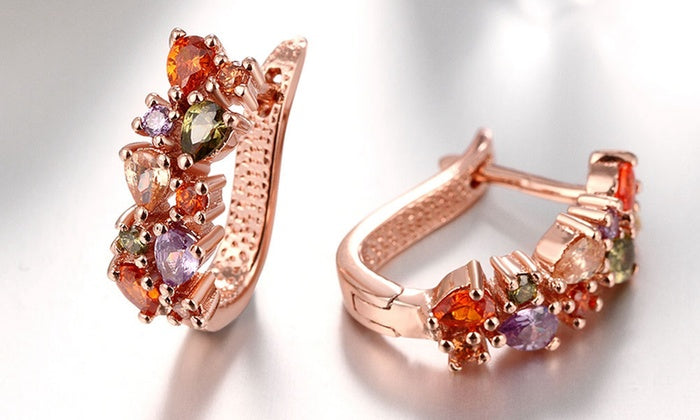 Mona Lisa Crystal Earrings Made with Swarovski Elements