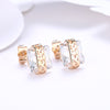 Austrian Elements Princess Cut Square Stud