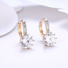 Starburst Swarovski Elements Pave Leverback Earrings