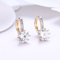 Starburst Swarovski Elements Pave Leverback Earrings