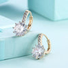 Starburst Swarovski Elements Pave Leverback Earrings