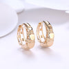 Heart Shaped Classic Huggies Earrings Set in 18K Gold - Golden NYC Jewelry