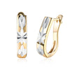 Metallic Layering Design Huggie Earrings Set in 18K Gold - Golden NYC Jewelry