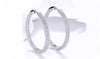 14K Gold Plating London Inspired Elements Pav'e Circular Hoop Earrings- Two Options