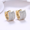 Austrian Crystals 15mm Pave Huggie  Earring