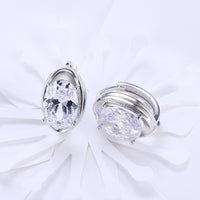 Circular Mid Swarovski Elements Earrings in 18K White Gold, Earring, Golden NYC Jewelry, Golden NYC Jewelry jewelryjewelry deals, swarovski crystal jewelry, groupon jewelry,, jewelry for mom,