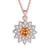 Austrian Crystal Filled Fire & Ice Necklace