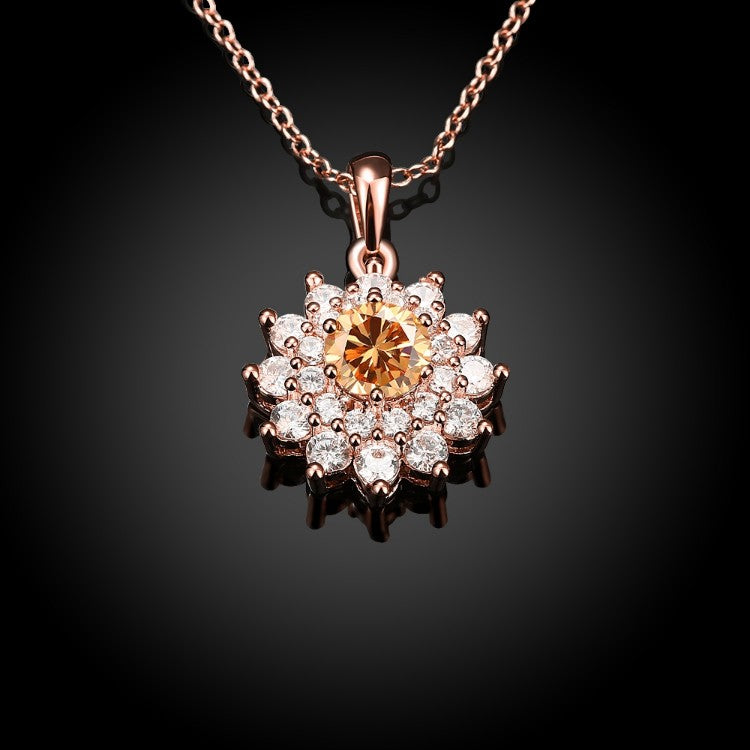 Swarovski Crystal Filled Fire & Ice Necklace