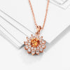 Austrian Crystal Filled Fire & Ice Necklace