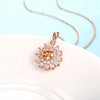 Austrian Crystal Filled Fire & Ice Necklace