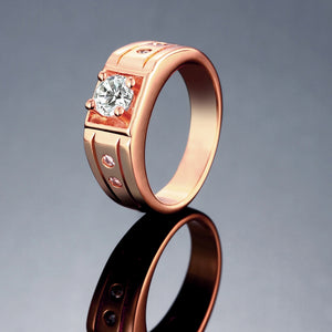 18K Rose Gold Plated Simulated Diamond Gucci Cut Cocktail Ring, , Golden NYC Jewelry, Golden NYC Jewelry  jewelryjewelry deals, swarovski crystal jewelry, groupon jewelry,, jewelry for mom,