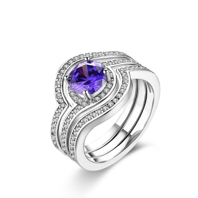 1.90 CTTW Tanzanite Curved Pave In White Gold Ring, , Golden NYC Jewelry, Golden NYC Jewelry jewelryjewelry deals, swarovski crystal jewelry, groupon jewelry,, jewelry for mom,