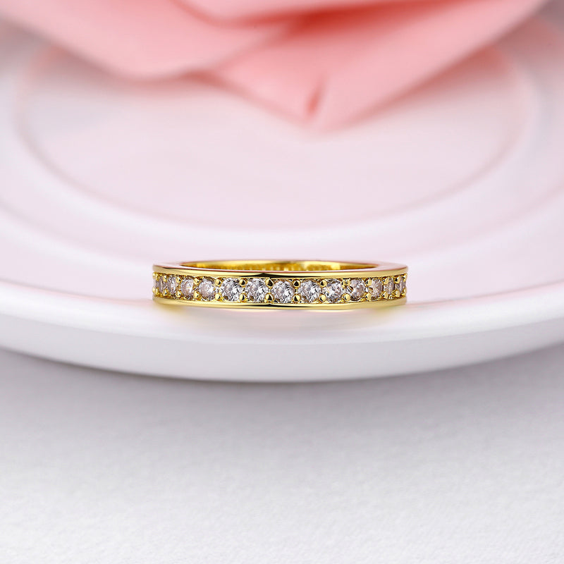 18K GoldClassic Pave Midi Ring, , Golden NYC Jewelry, Golden NYC Jewelry jewelryjewelry deals, swarovski crystal jewelry, groupon jewelry,, jewelry for mom,