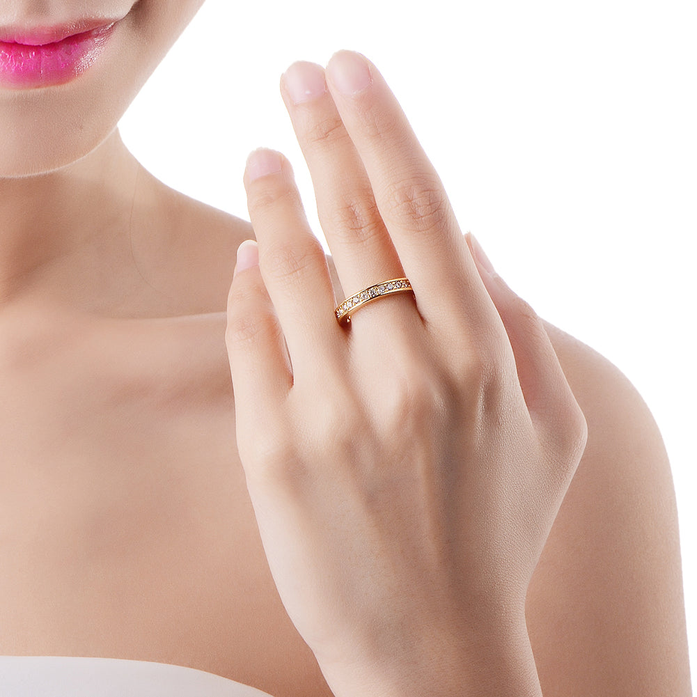 18K GoldClassic Pave Midi Ring, , Golden NYC Jewelry, Golden NYC Jewelry jewelryjewelry deals, swarovski crystal jewelry, groupon jewelry,, jewelry for mom,